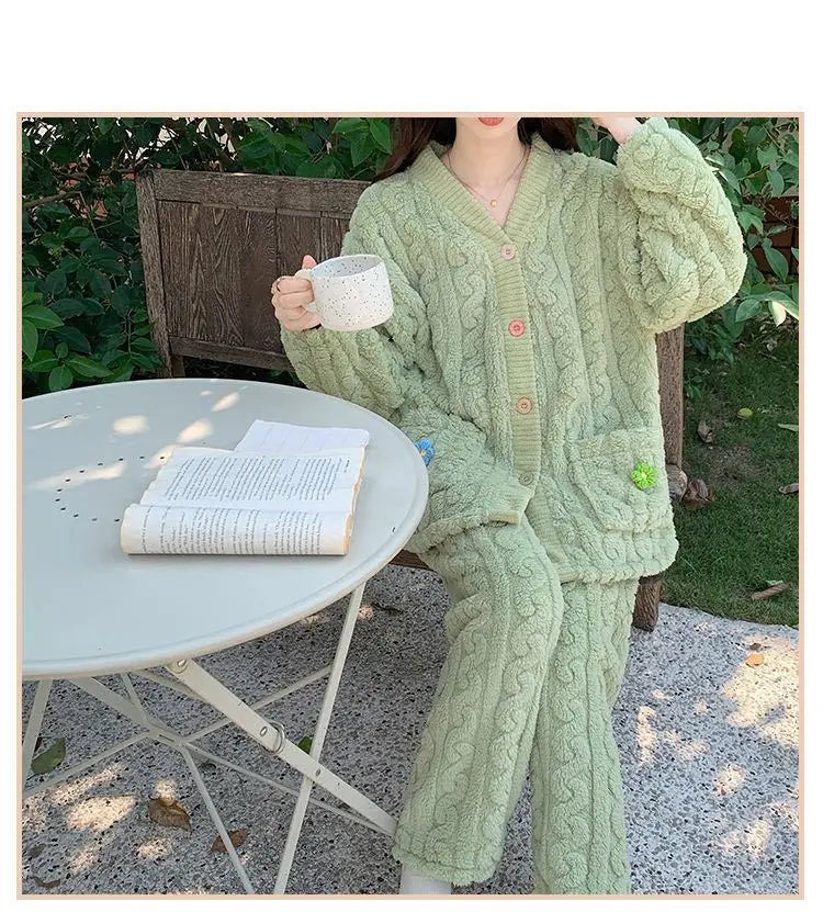 cardigan-style pajama