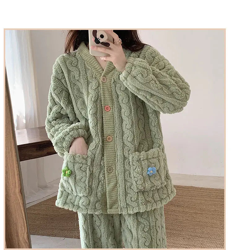 cardigan-style pajama