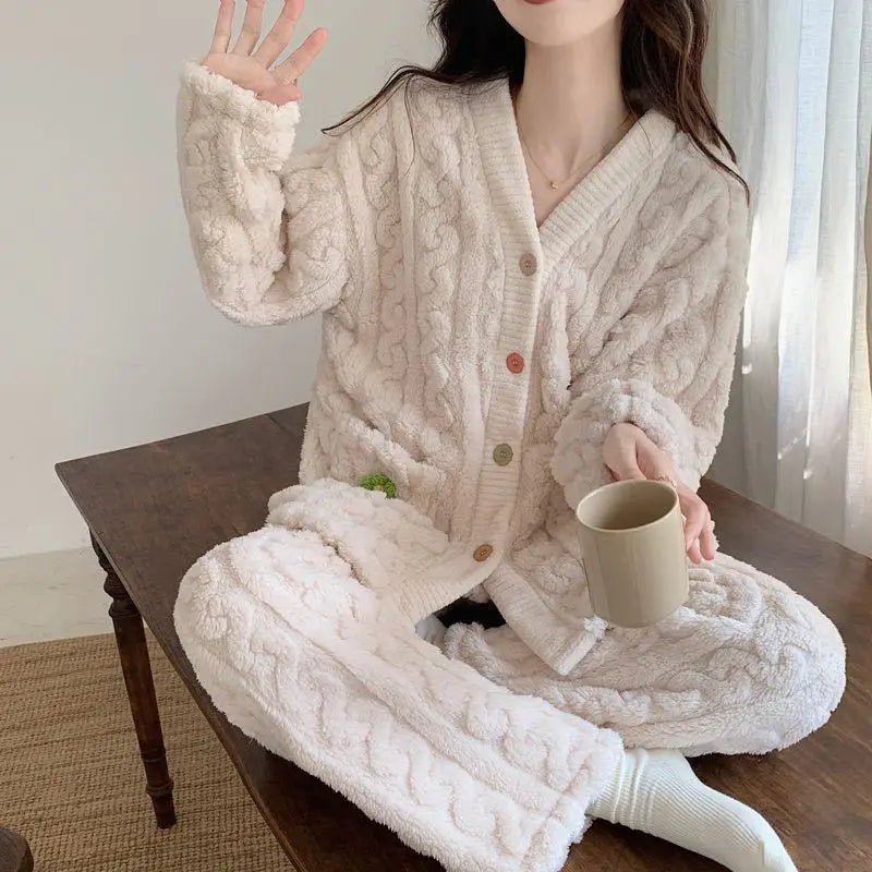 cardigan-style pajama
