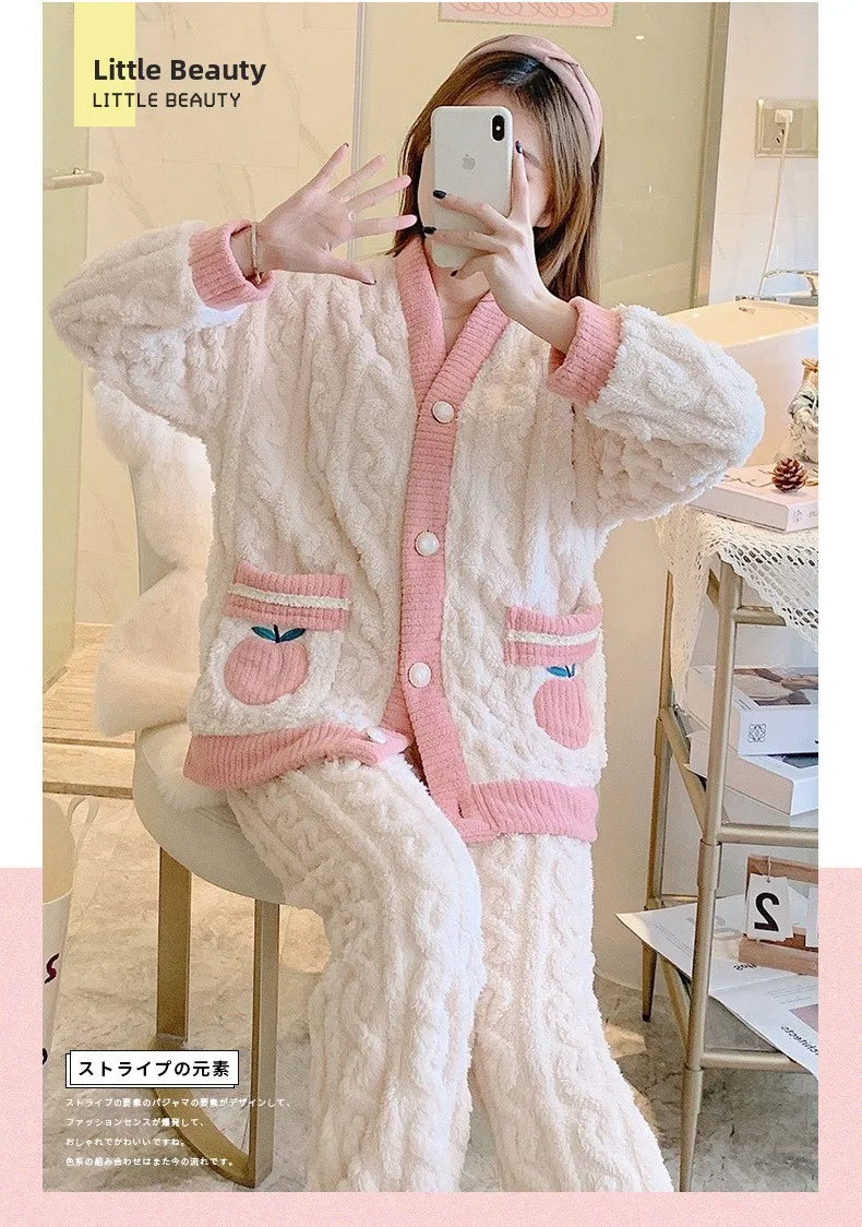 Women's Coral Fleece Pajamas