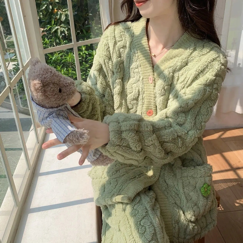 cardigan-style pajama