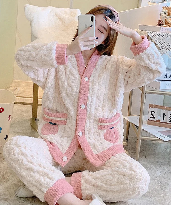 Women's Coral Fleece Pajamas
