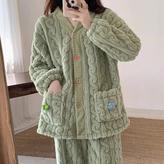 cardigan-style pajama