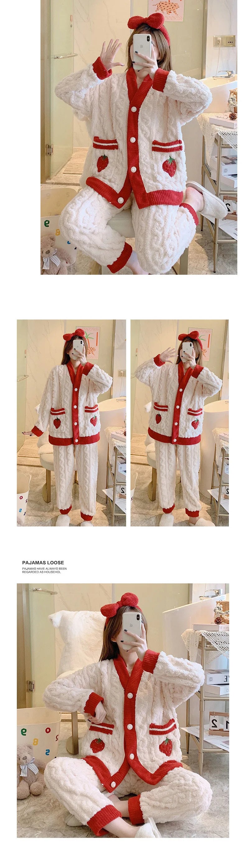 Women's Coral Fleece Pajamas