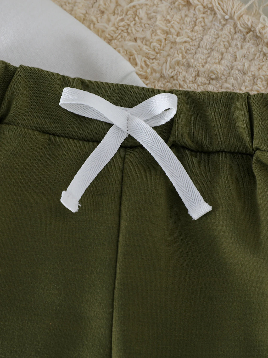 2025 All Seasons Children Clothes Patchwork Kids Boys Two-Piece Set Long Sleeve Pullover Tops Pants Outfits Pants With Bow  1-3Y