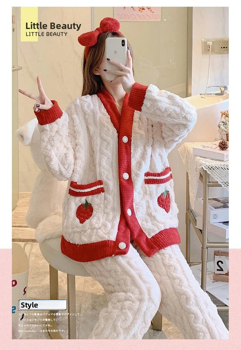 Women's Coral Fleece Pajamas
