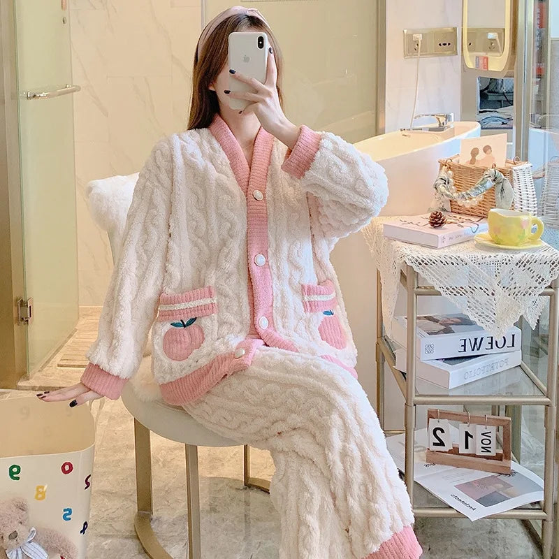 Women's Coral Fleece Pajamas