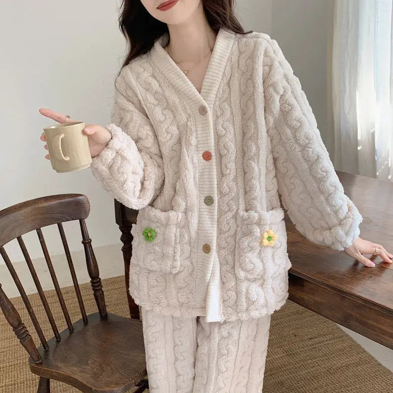 cardigan-style pajama