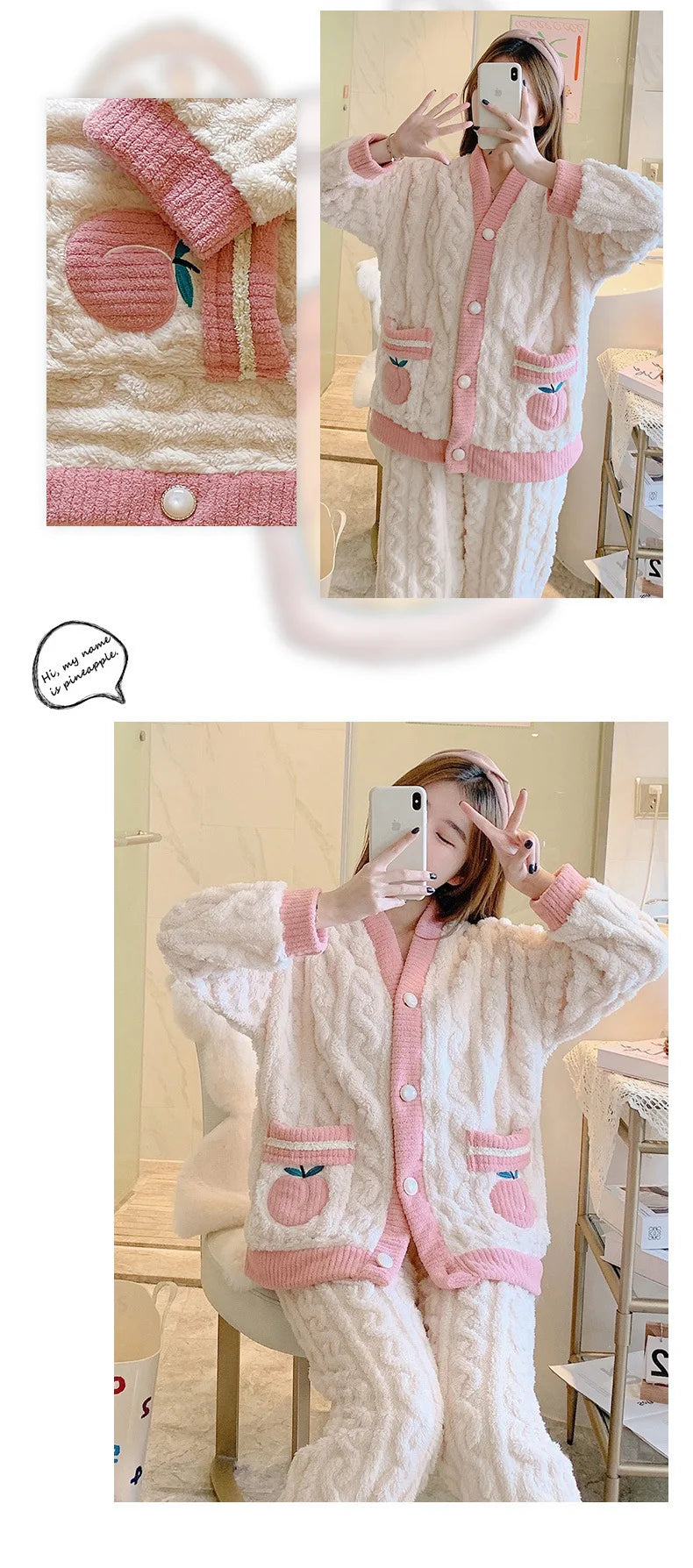 Women's Coral Fleece Pajamas