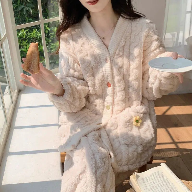 cardigan-style pajama