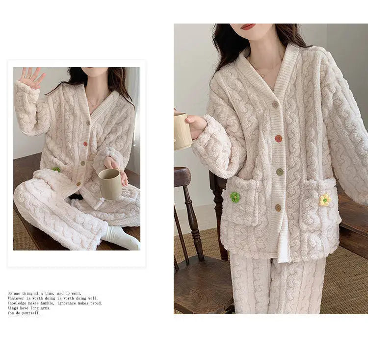 cardigan-style pajama