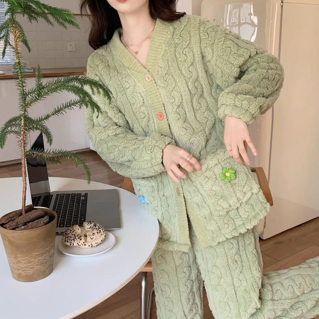 cardigan-style pajama