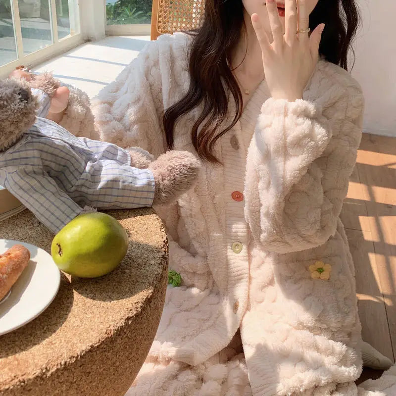 cardigan-style pajama